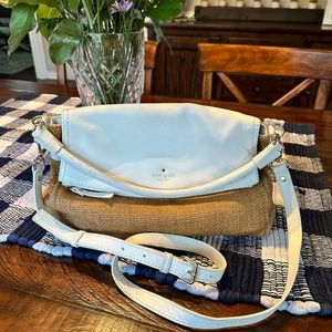 Kate Spade cream leather crossbody